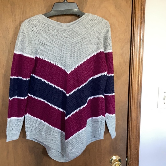 Zoe & Phoebe chevron stripe pullover sweater size 1X - Picture 15 of 17